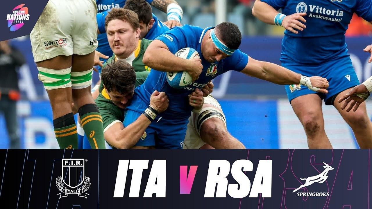 HIGHLIGHTS | ITALY V SOUTH AFRICA | 2022 AUTUMN NATIONS SERIES