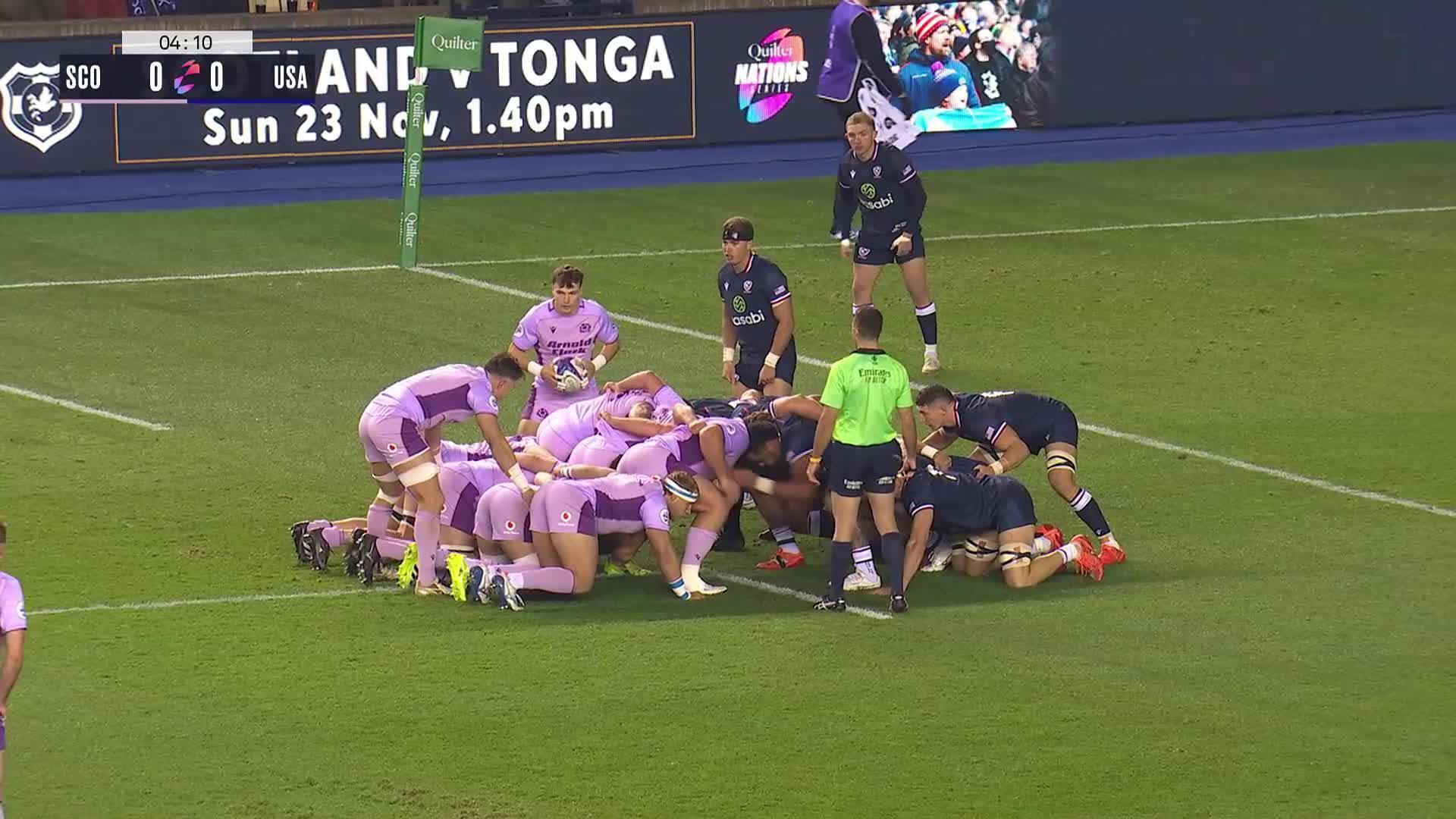 HIGHLIGHTS | Scotland v USA | Scotland nil the USA in 13 try demolition
